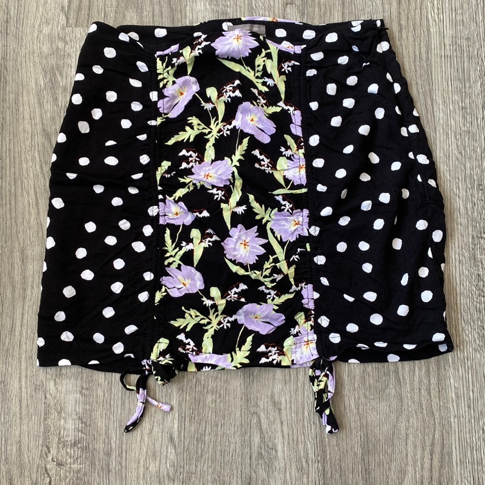 UO Ruched Mini Skirt